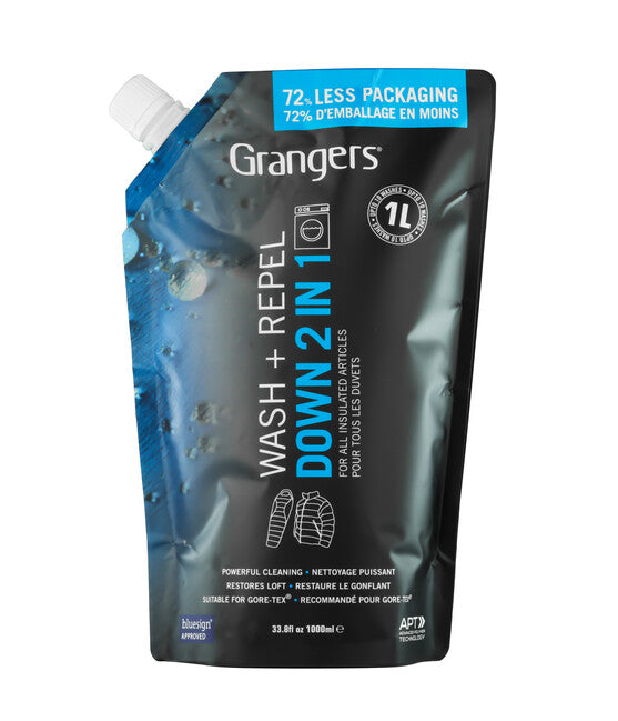 Granger's Wash And Repel Down Cleaner and Impregnation Solution DownMaxx 2in1 1000 ml 11000 m