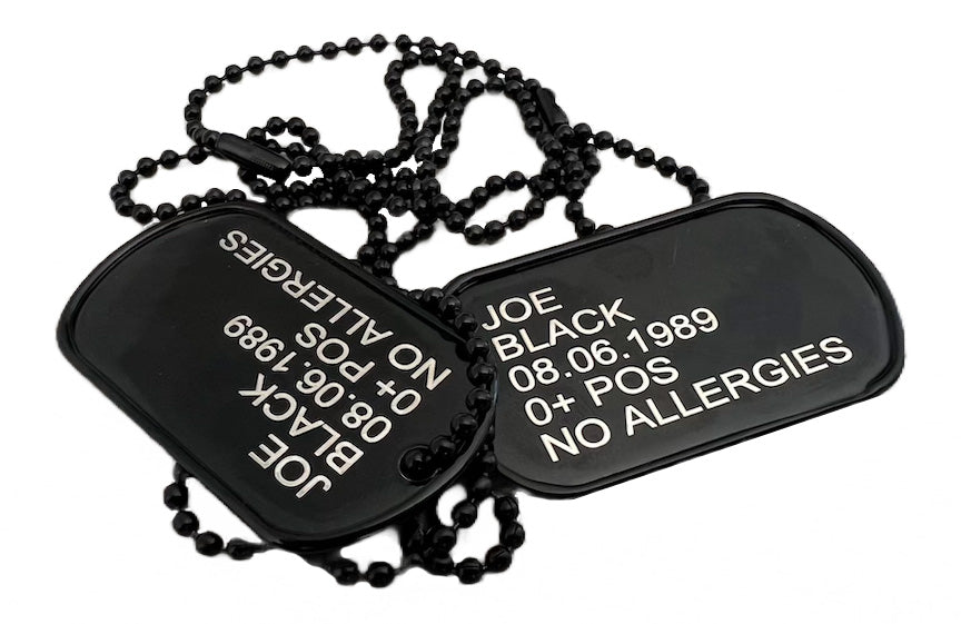 O&T gravírovanie štítkov Dog Tags