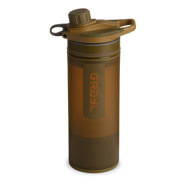 GRAYL GeoPress Purifier Water Bottle, Coyote Brown