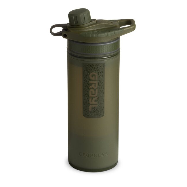 GRAYL GeoPress Purifier Water Bottle, Olive Drab