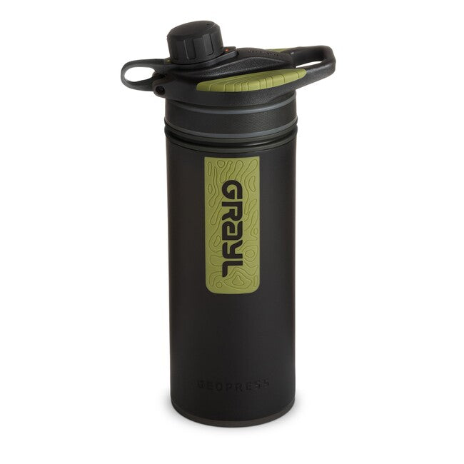 GRAYL Geopress Purifier Water Bottle 710ml, Black Camo