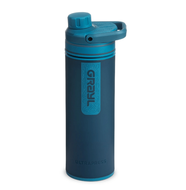 GRAYL UltraPress Water Filtration Bottle 500ml, Forest Blue