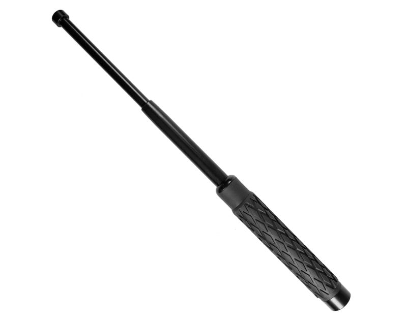 GS Hardened Telescopic Baton 16" - Black Rubber
