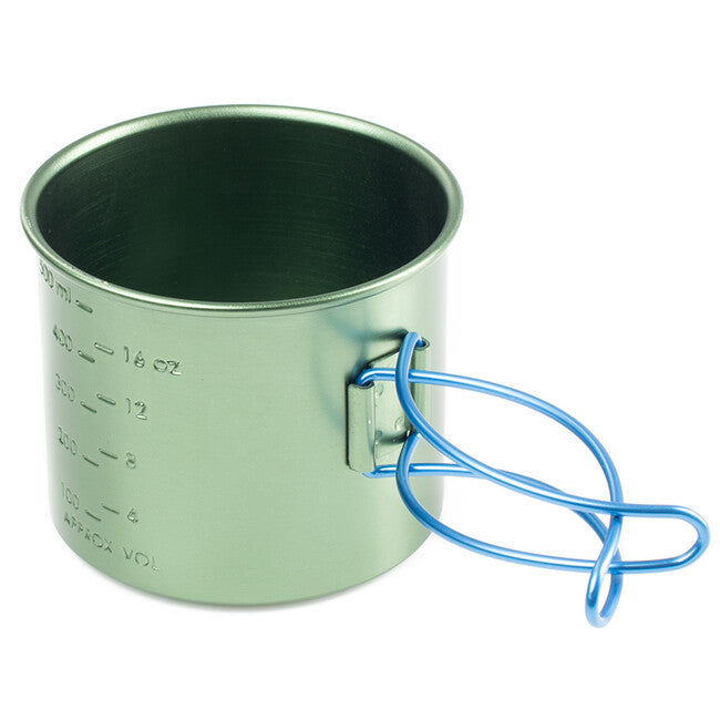 GSI Outdoors hrnček z hliníka Bugaboo Bottle Cup 591 ml, zelená