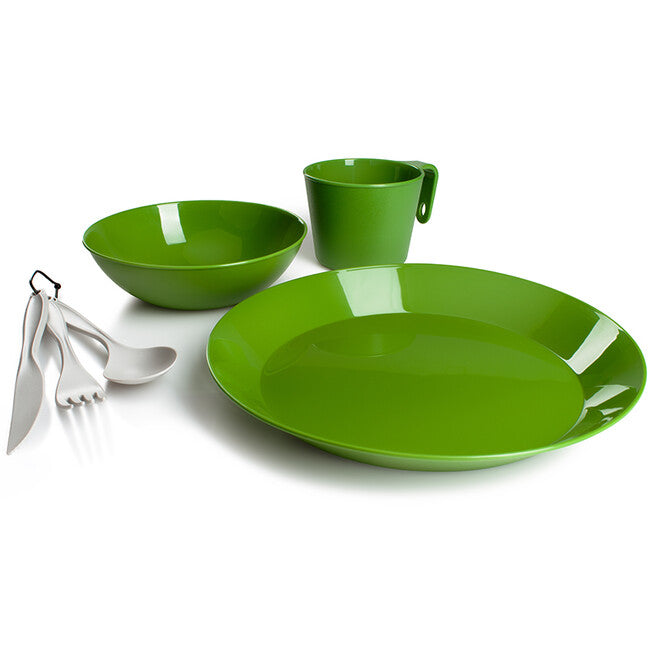 GSI Outdoors Cascadian Dinnerware Set for One, Green