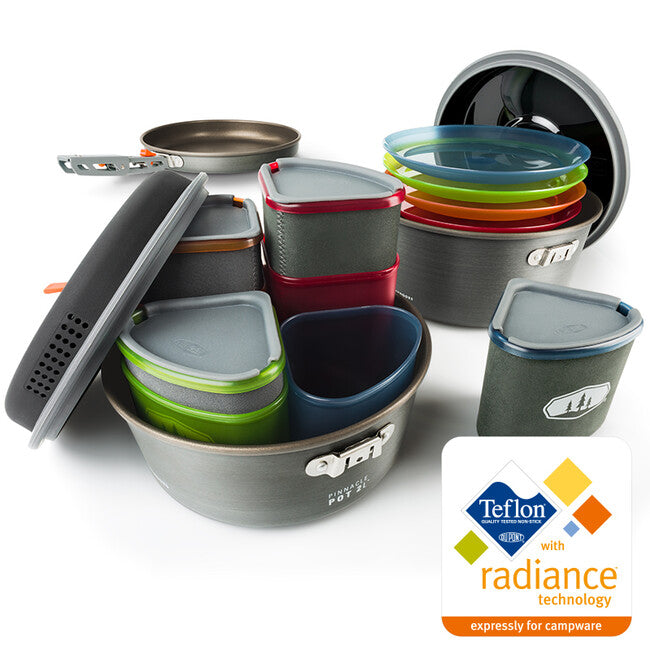 GSI Outdoors Pinnacle Camper Camping Tableware Set for 4 People