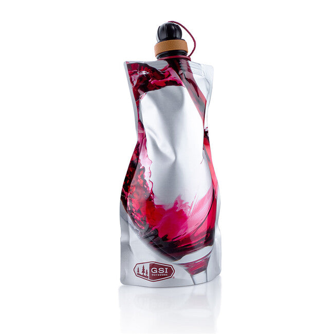 GSI Outdoors Soft Sided Wine Carafe, Red, 750ml