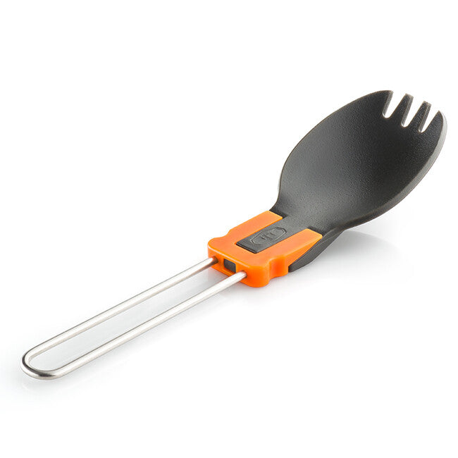 GSI Outdoors Folding Spoon-Fork, Orange