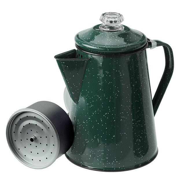 GSI Outdoors Percolator Enamel Coffee Pot 1.2l, Green