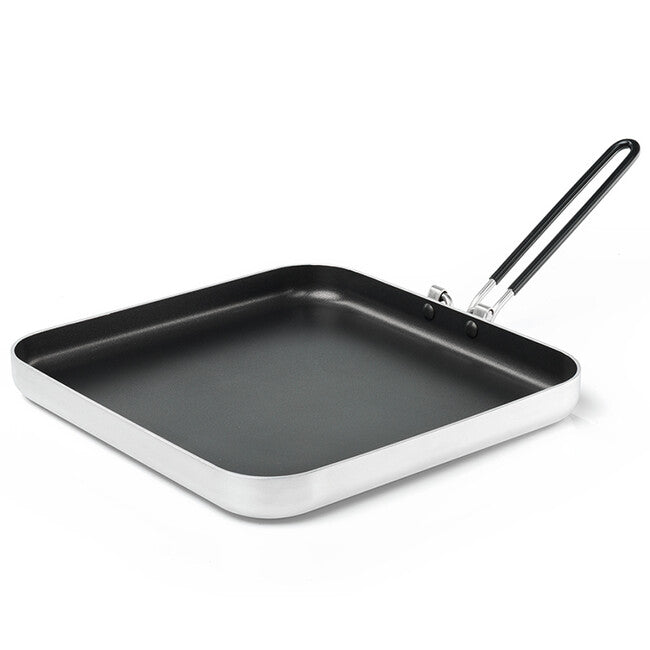 GSI Outdoors Bugaboo Square Aluminum Camping Skillet, 255mm, Ceramic Non-Stick
