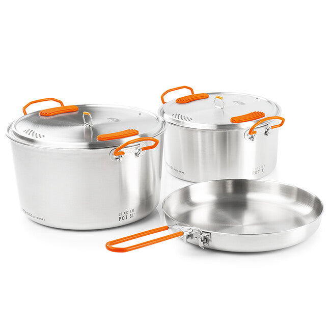 GSI Outdoors Stainless Steel Cookware Set 3 + 5 L