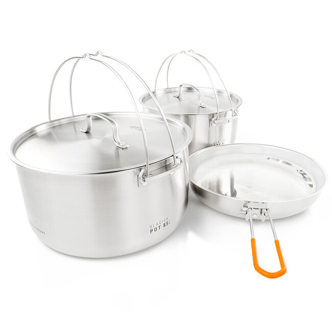 GSI Outdoors Glacier Stainless Troop Cookset 5L + 8.5L