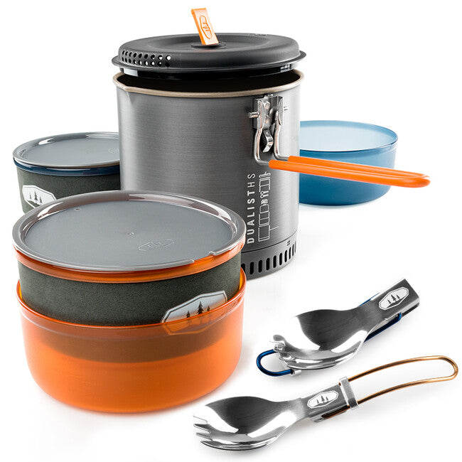 GSI Outdoors Halulite Dualist HS Cookware Set for 2, 1.8L