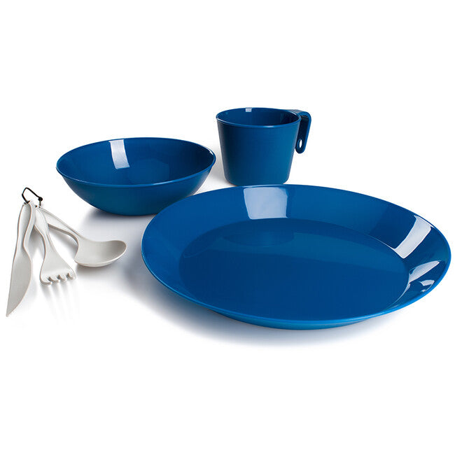 GSI Outdoors Cascadian 1 Dinnerware Set for One, Blue