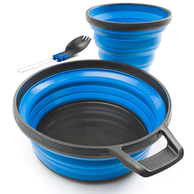 GSI Outdoors Collapsible Bowls Set, 650ml, Blue