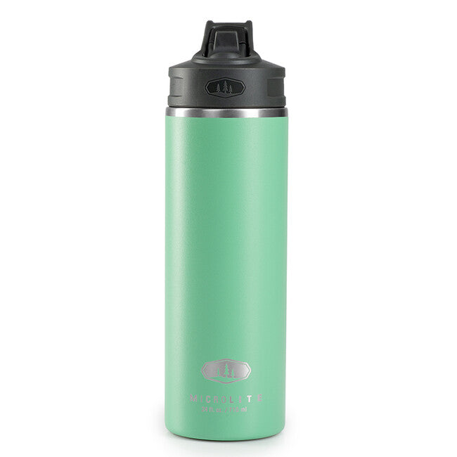GSI Outdoors Microlite 710 Straw Top Thermos Bottle, 710ml, Jade