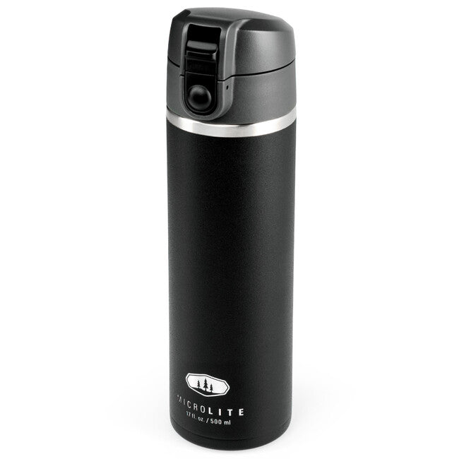 GSI Outdoors Microlite 500 Flip Thermos Cup, 500 ml, Black