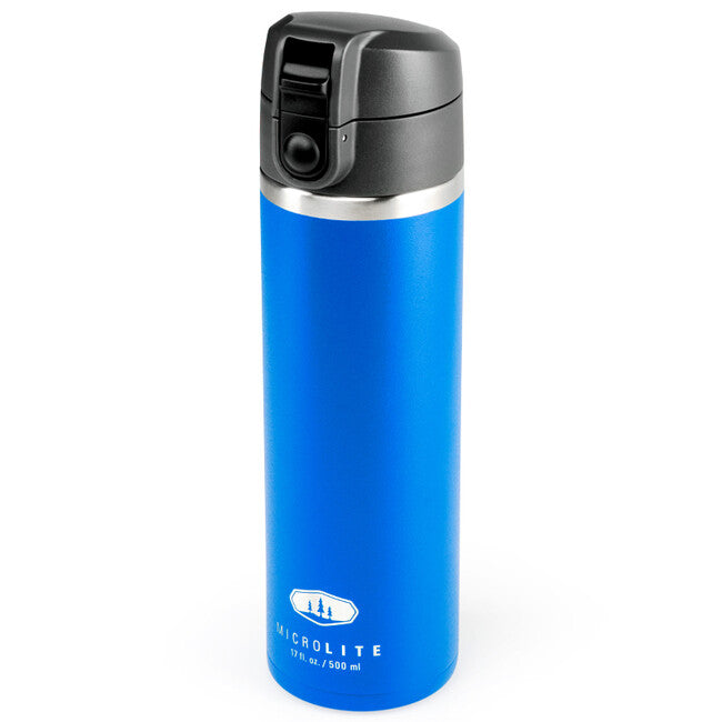 GSI Outdoors Microlite 500 Flip Thermos Cup, Navy Blue