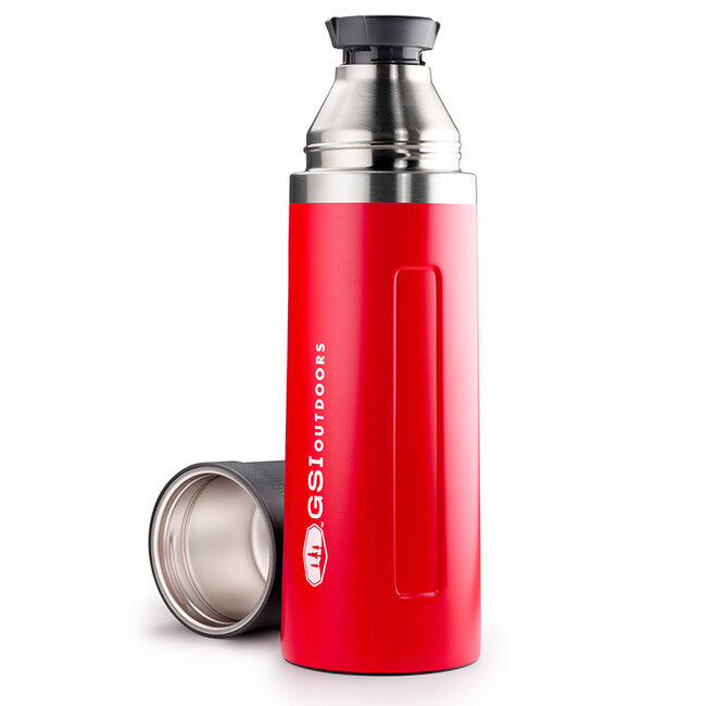 GSI Outdoors Glacier Thermos Bottle, Red, 1L