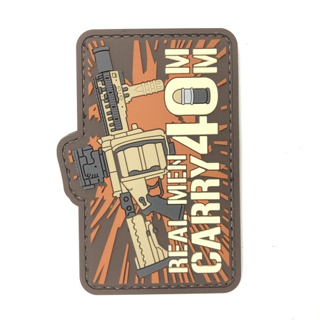WARAGOD Patch GUN - REAL MEN CARRY 40MM