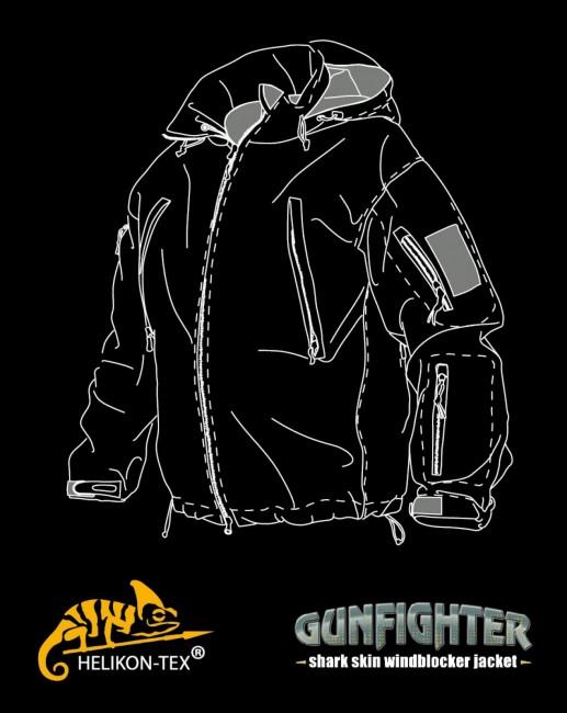 Helikon-Tex Gunfighter Waterproof and Windproof Jacket, Shadow Grey