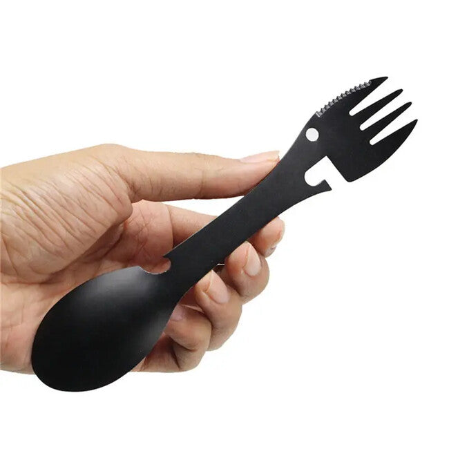 DRAGOWA Tactical Camping Utensil 5in1 Erin, Black