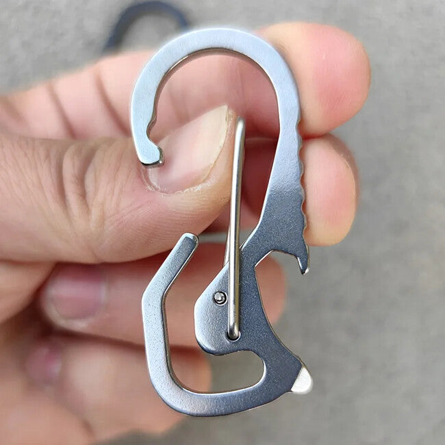 DRAGOWA Tactical Multifunctional Carabiner Wera, Silver