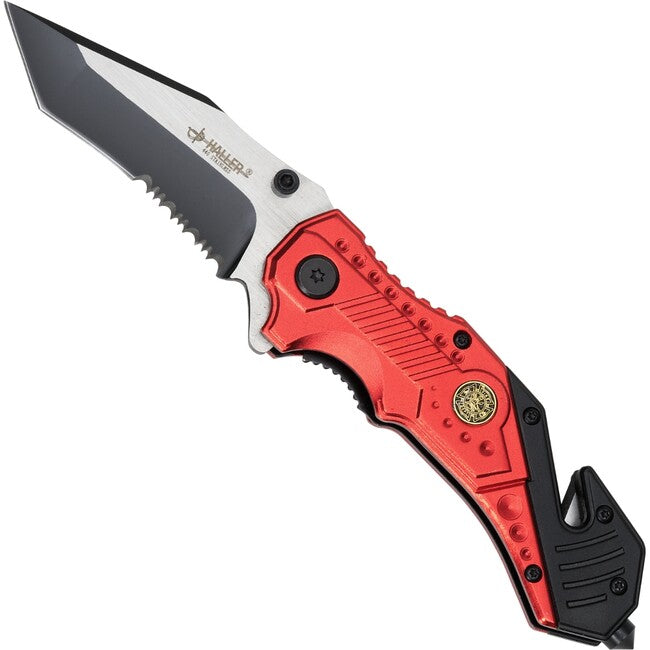 Haller Rescue Folding Knife, Red