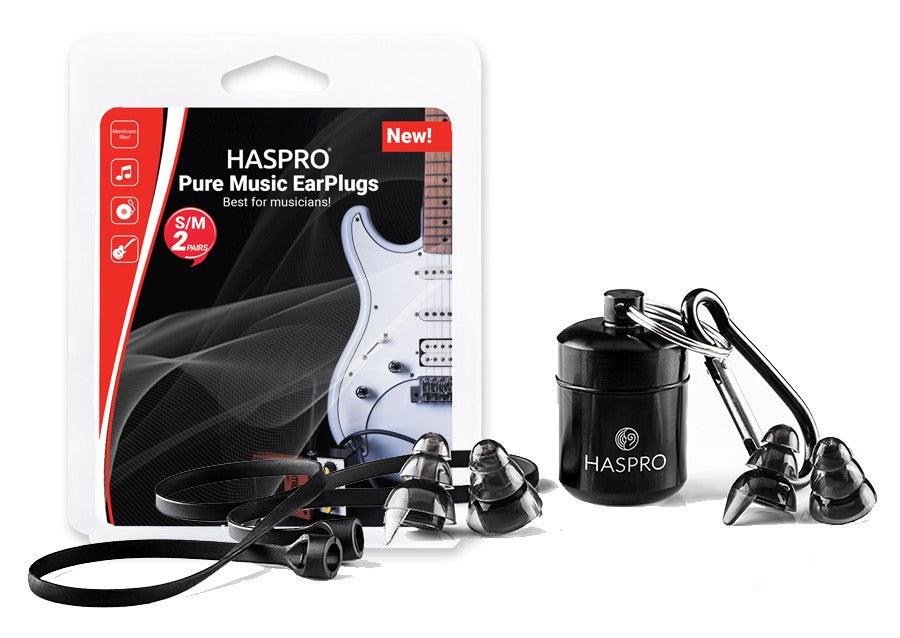 Haspro Pure Music Ear Plugs, Black
