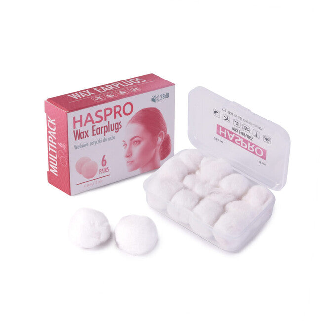 Haspro Wax Earplugs (6 pairs)