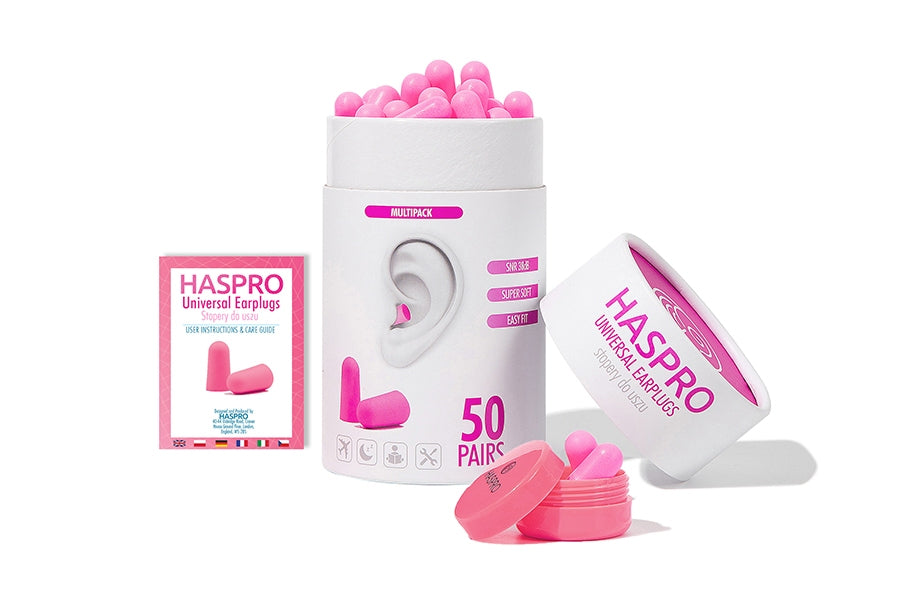 HASPRO TUBE50 Ear Plugs, Pink
