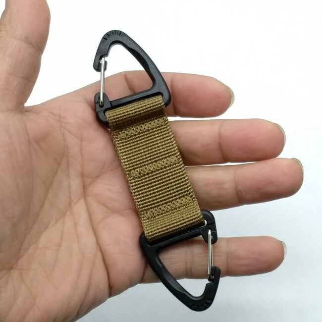 DRAGOWA Tactical Basecamp Reversible Carabiner, Green