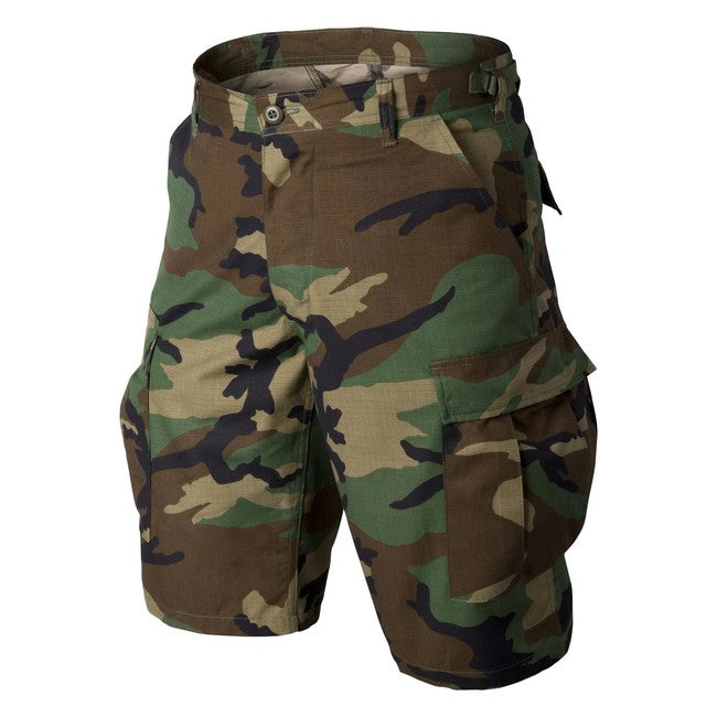 Helikon-Tex BDU Cotton Rip-Stop Shorts, Woodland