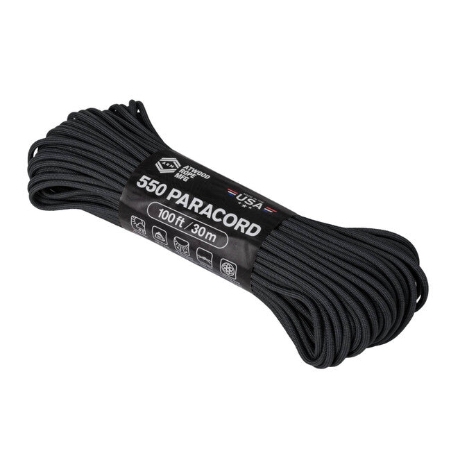 Helikon-Tex 550 Paracord (100 stôp) - čierny