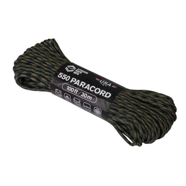 Helikon-Tex 550 Paracord (100 stôp) - Woodland
