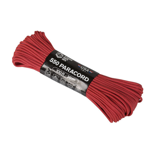 Helikon-Tex 550 Paracord meniace sa farby (100 stôp) - Blood Moon
