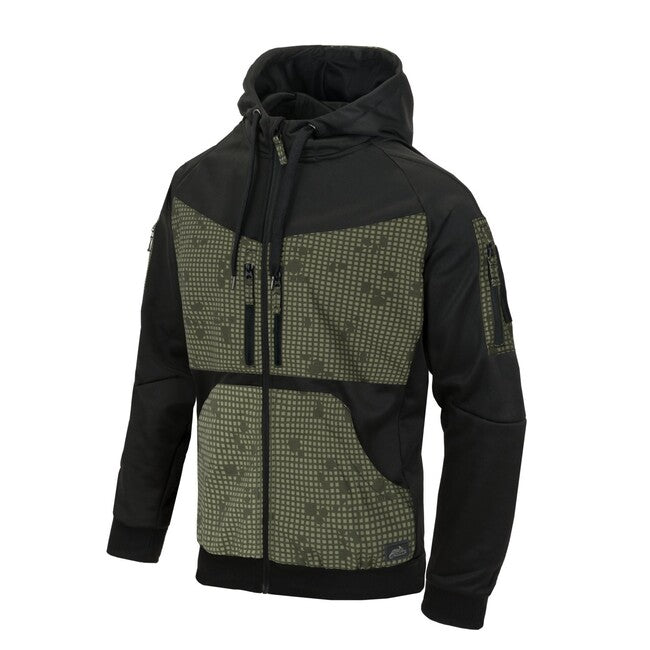 Helikon-Tex Rogue Hoodie Jacket, Black/Desert Night Camo