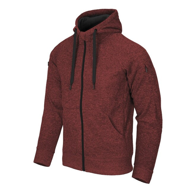 Helikon-Tex Covert Tactical Fleece Hoodie Full Zip, Red Melange