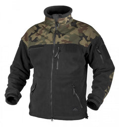 Helikon-Tex Infantry Fleece Jacket, Black Woodland, 330g/m2