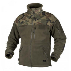 Helikon-Tex Infantry Fleece Jacket, Olive/Woodland, 330g/m2