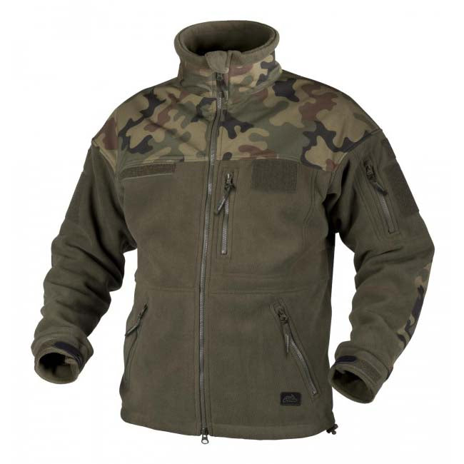 Helikon-Tex Infantry Fleece Jacket, Olive/Woodland, 330g/m2