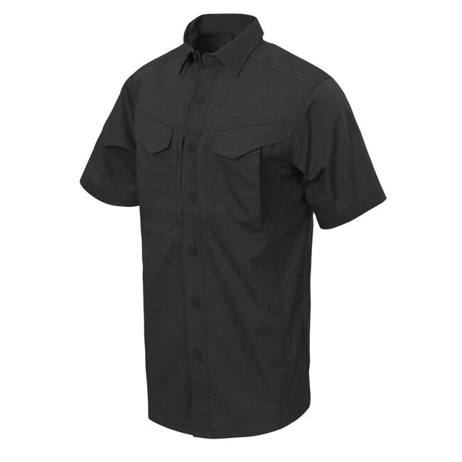 Helikon-Tex Defender Mk2 Short Sleeve Shirt PolyCotton Ripstop Black
