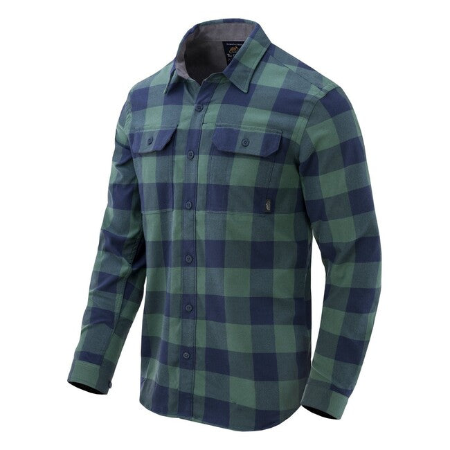 Helikon-Tex GreyMan Shirt, Moss Green Checkered