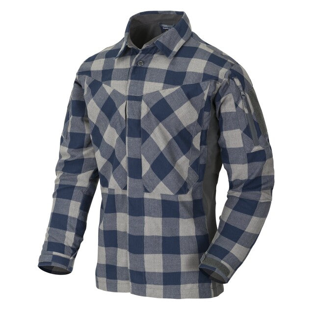Helikon-Tex MBDU Flannel Shirt, Blue Checkered
