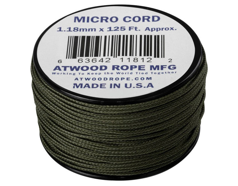 Helikon-Tex Micro Cord 125FT Paracord, 37.5 Meters, Olive Drab