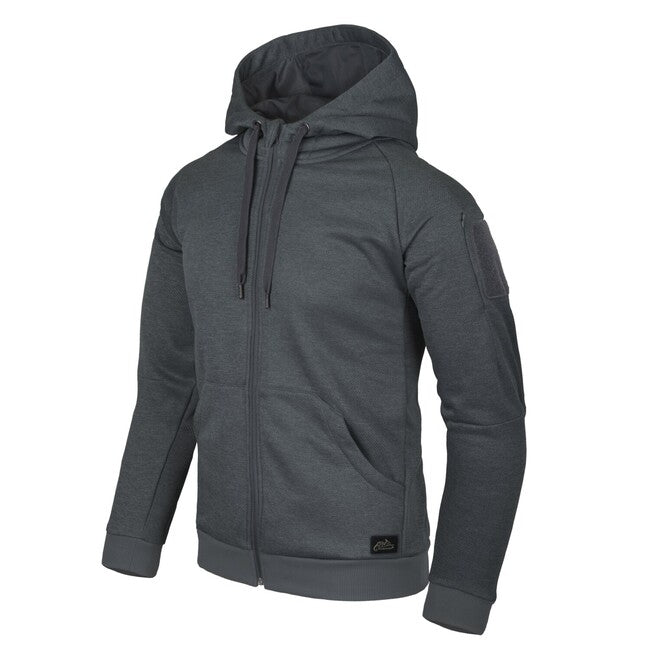 Helikon-Tex Urban Tactical Hoodie Full Zip, Melange Black-Grey