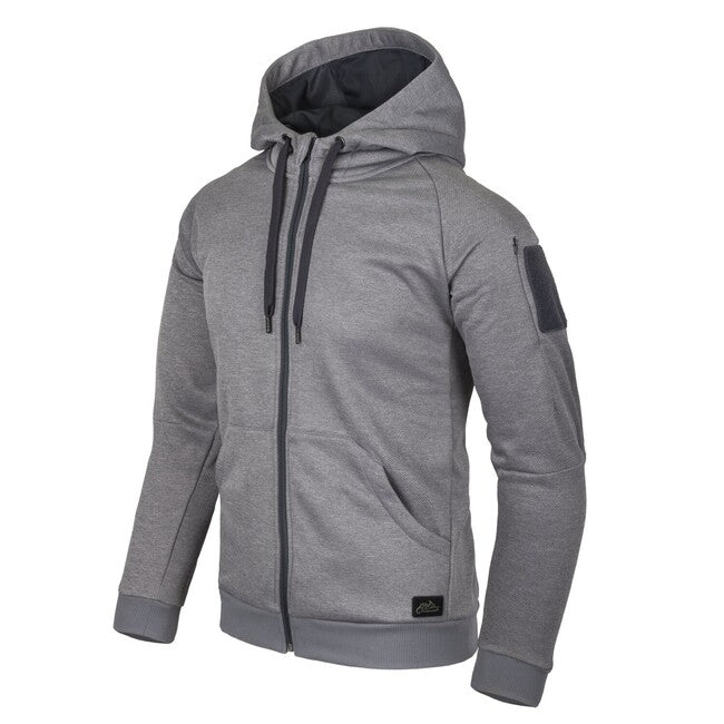 Helikon-Tex Urban Tactical Hoodie Full Zip, Melange Grey