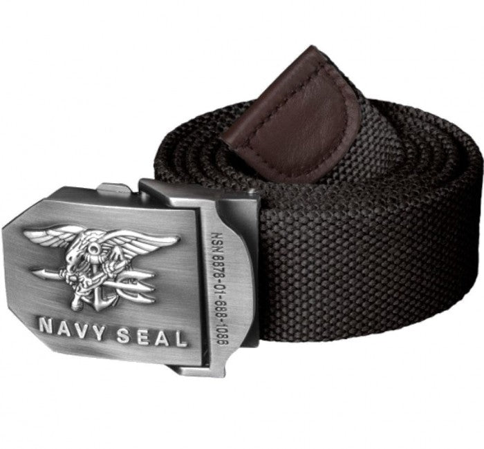 Helikon-Tex Navy Seal Belt with Metal Buckle, Black, 4cm