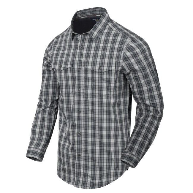 Helikon-Tex Tactical Shirt for Concealed Carry, Foggy Grey Plaid