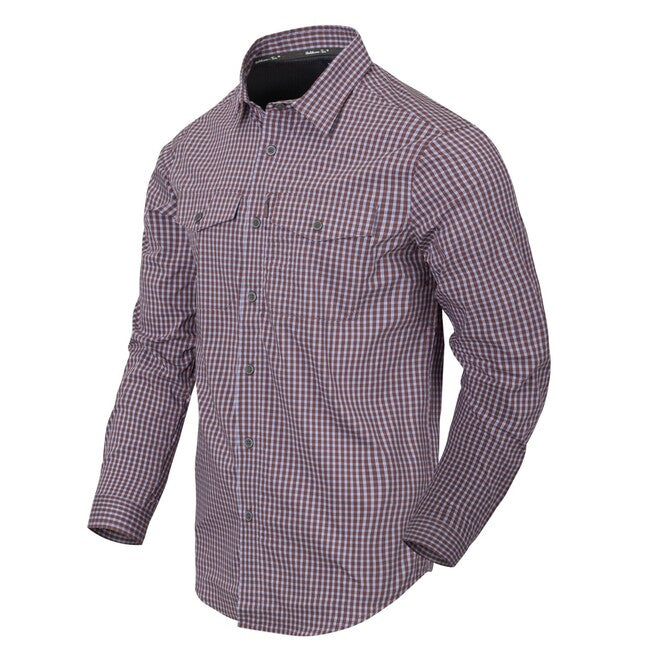 Helikon-Tex Tactical Concealment Shirt, Scarlet Flame Checkered